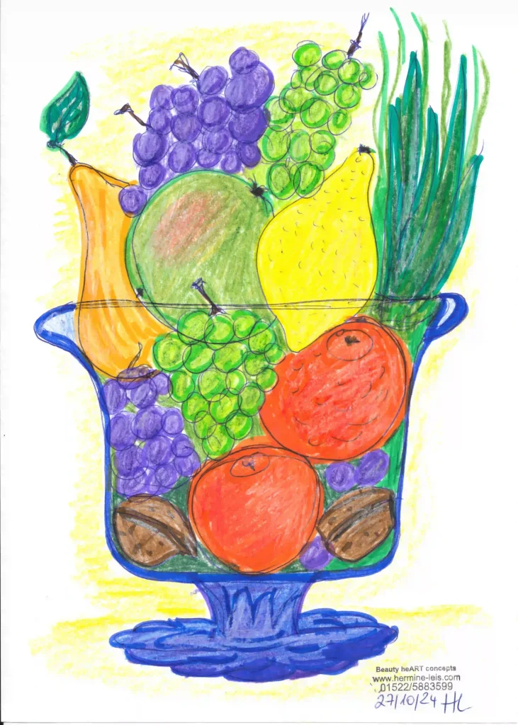 Bunte Obstschale mit Früchten